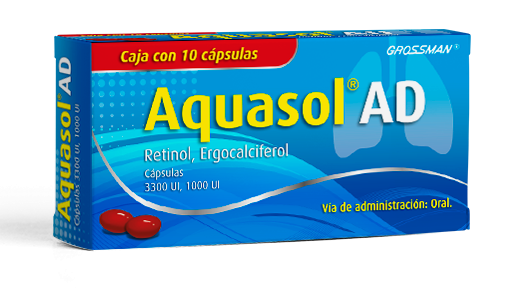 Aquasol AD Oral 10 Cápsulas