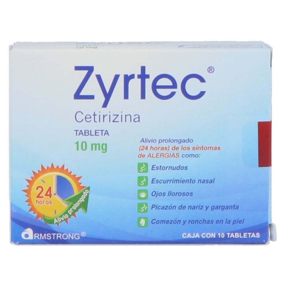 Zyrtec 10mg Oral 10 Tabletas