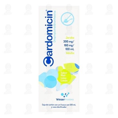 Cardomicin Adulto Lima-Limon Jarabe oral 120mL Cardomicin Adulto Lima-Limon Jarabe oral 120mL