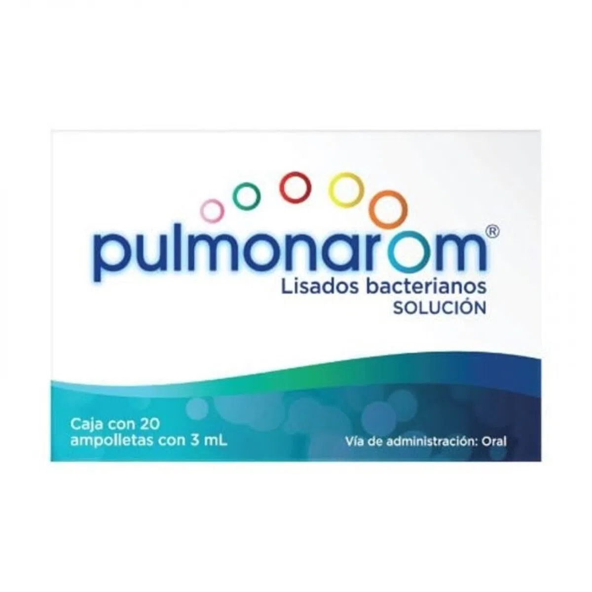 Pulmonarom  Solución oral 20 ampolletas
