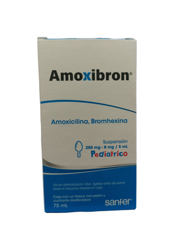 Amoxibron 250/8mg Suspensión oral 75mL Amoxibron 250/8mg Suspensión oral 75mL