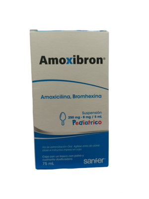 Amoxibron 250/8mg Suspensión oral 75mL
