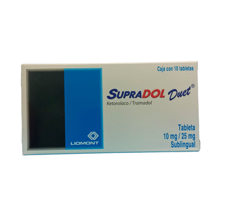 Supradol Duet 10 Tabletas Sublinguales Supradol Duet 10 Tabletas Sublinguales