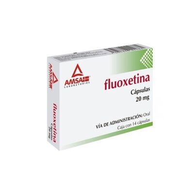Fluoxetina 20mg oral 14 cápsulas