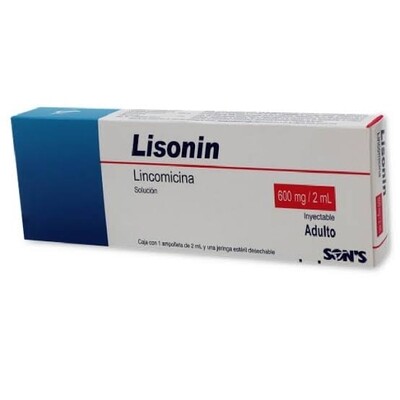 Lisonin 600mg Solución Inyectable 1 ampolleta Lisonin 600mg Solución Inyectable 1 ampolleta