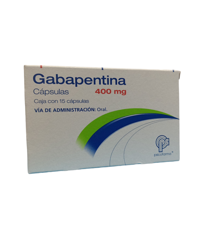 Gabapentina 400mg oral 15 cápsulas Gabapentina 400mg oral 15 cápsulas