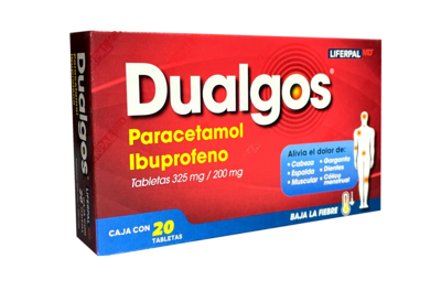 Dualgos oral 20 tabletas