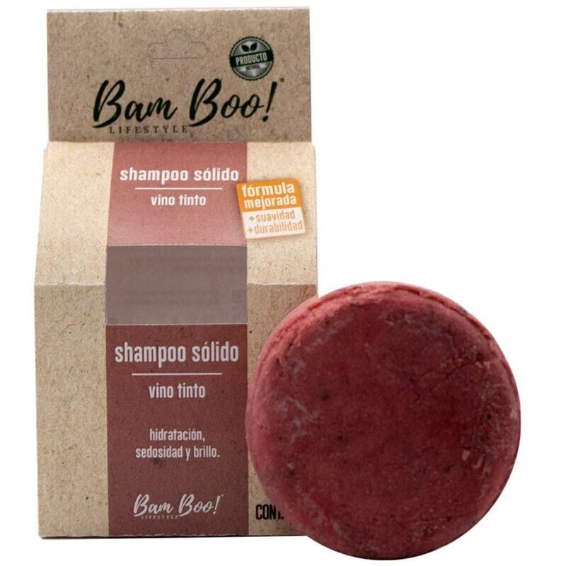 Shampoo Sólido Vino Tinto 80g Shampoo Sólido Vino Tinto 80g