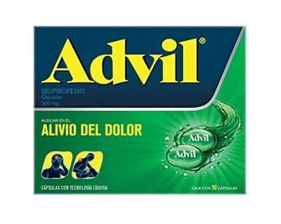 Advil 200mg oral 10 cápsulas