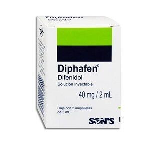 Diphafen Solución Inyectable IM o IV 40mg 2 Ampolletas Diphafen Solución Inyectable IM o IV 40mg 2 Ampolletas