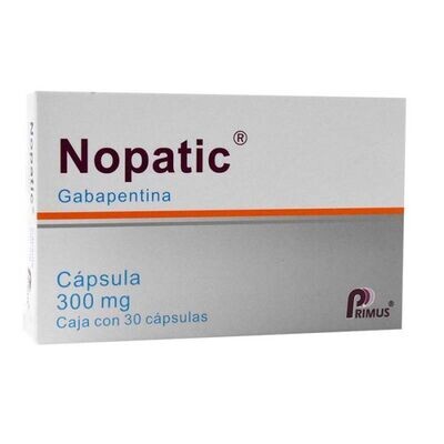 Nopatic 300mg Oral 30 Tabletas Nopatic 300mg Oral 30 Tabletas