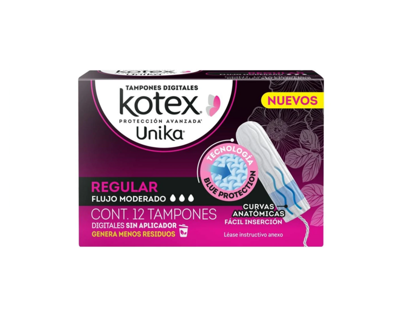 Kotex Unika Tampones Regular 12piezas