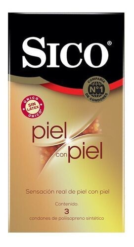 Sico Piel con Piel 3 condones Sico Piel con Piel 3 condones