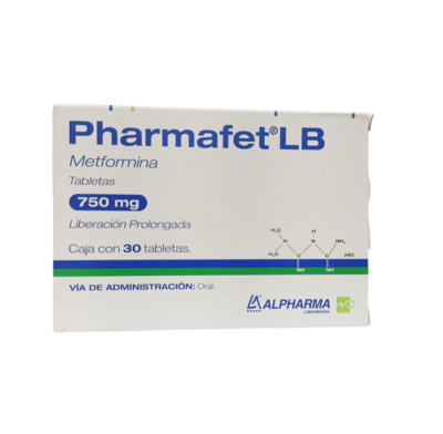 Pharmafet LB 750mg oral 30 Tabletas