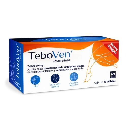 Teboven 300mg oral 40 tabletas Teboven 300mg oral 40 tabletas