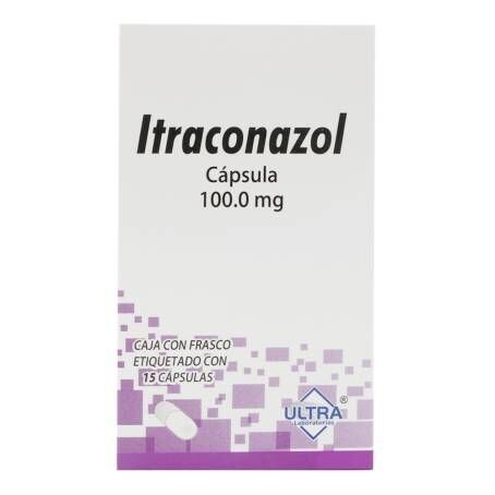 Itraconazol 100mg oral 15 cápsulas Itraconazol 100mg oral 15 cápsulas