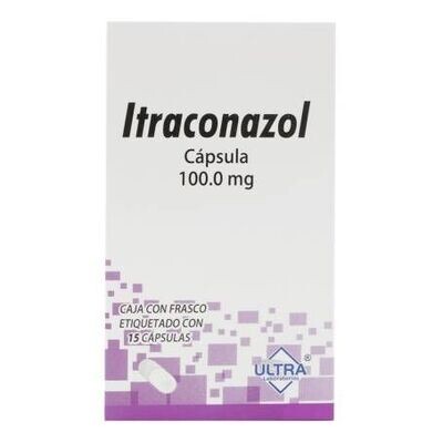 Itraconazol 100mg oral 15 cápsulas