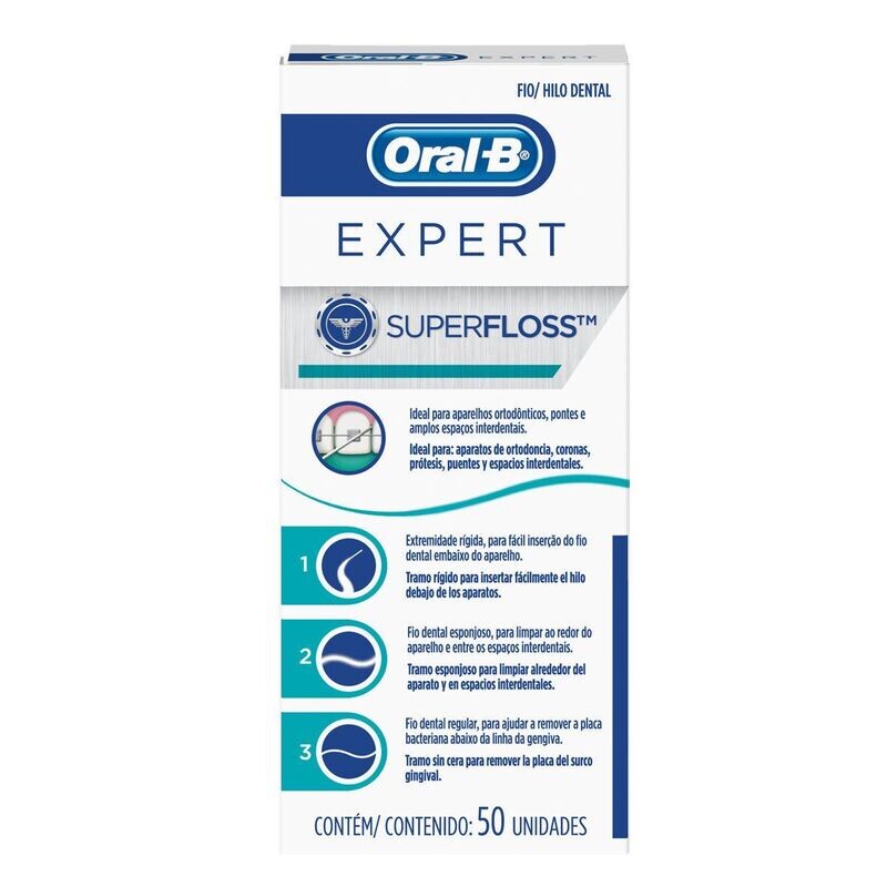 Hilo Dental Expert Superfloss 50 piezas Hilo Dental Expert Superfloss 50 piezas