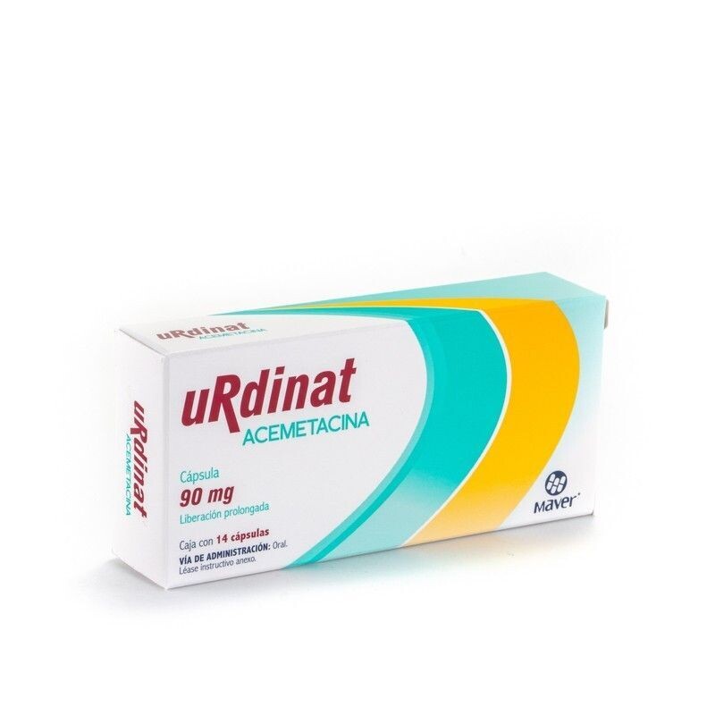 Urdinat oral 90mg  14 Cápsulas