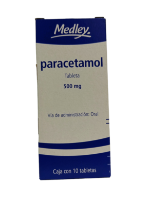 Paracetamol Oral 500mg 10 Tabletas