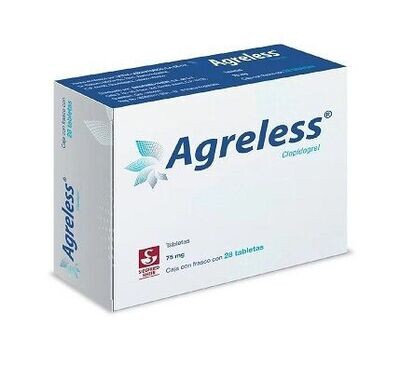 Agreless Oral 75mg 28 tabletas