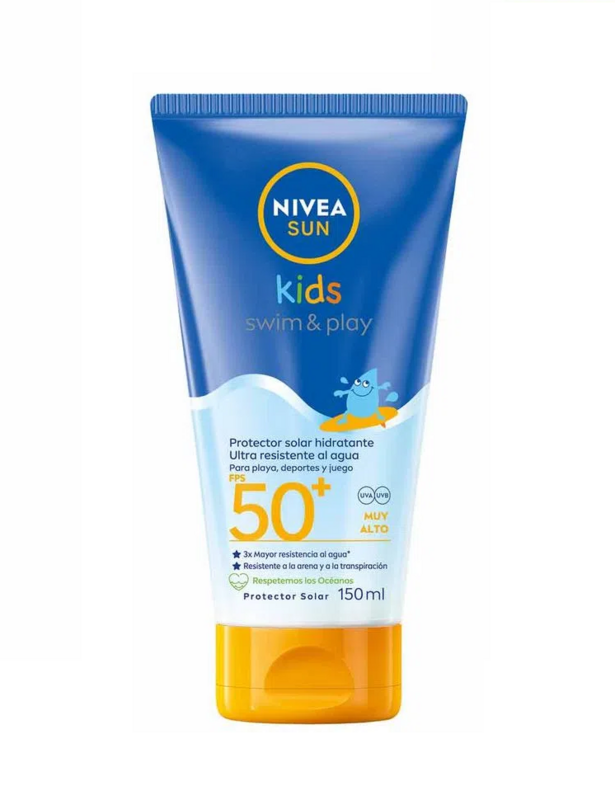 Nivea Sun Kids Swim & Plat 50+FPSProtector Solar 150mL Nivea Sun Kids Swim & Plat 50+FPSProtector Solar 150mL