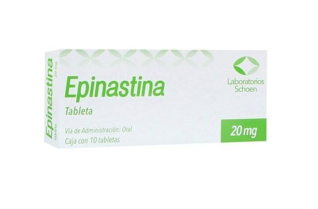 Epinastina oral 20mg 10 Tabletas