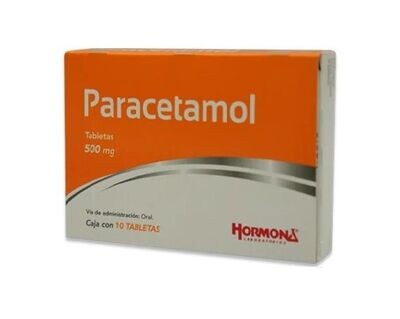 Paracetamol Oral 500mg 10 Tabletas