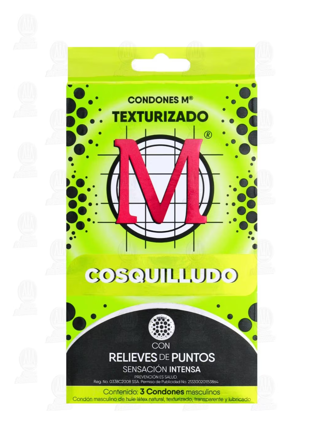 Condones M Texturizado 3 piezas