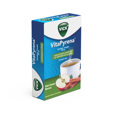 Vick VitaPyrena Manzana-Canela oral 5 Sobres