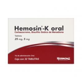 Hemosin-K solucón oral 32 Tabletas Hemosin-K solucón oral 32 Tabletas