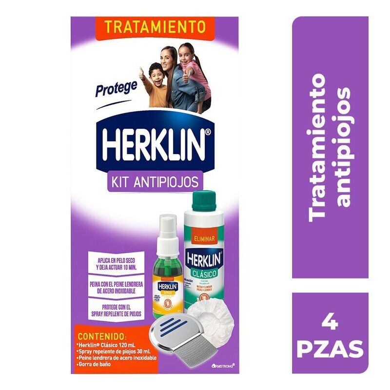 Herklin Kit Antipiojos 120ml Herklin Kit Antipiojos 120ml