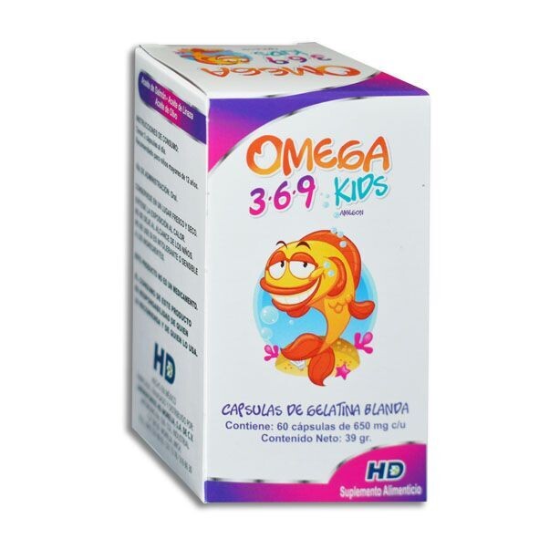 Omega 3-6-9 kids oral 60 Cápsulas