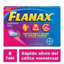 Flanax 550 oral 6 Tabletas