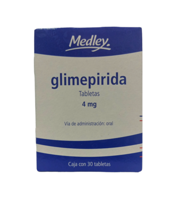 Glimepirida 4mg oral 30 Tabletas Glimepirida 4mg oral 30 Tabletas