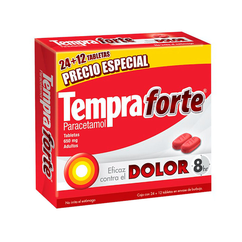 Tempra Forte oral 24 +12 Tabletas