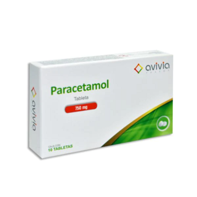 Paracetamol 750mg oral 10 Tabletas