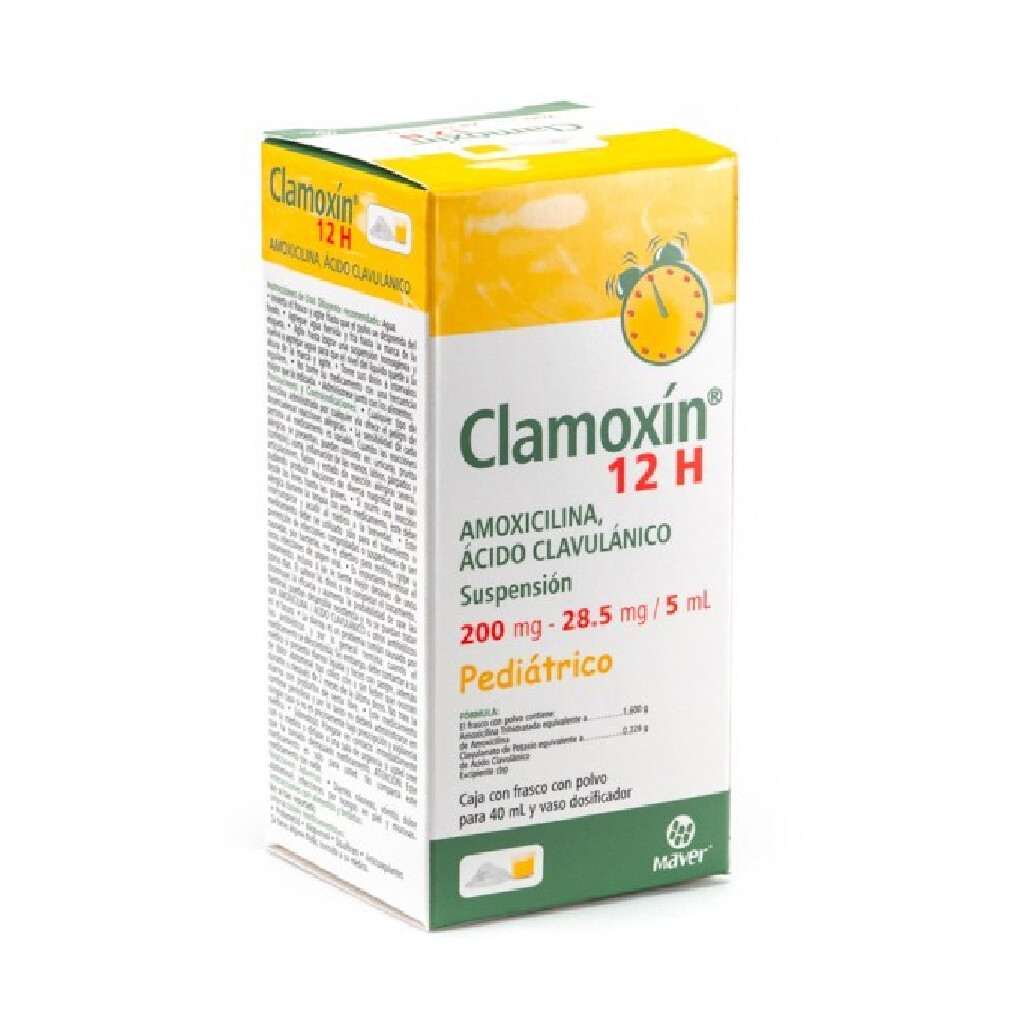 Clamoxin 12H 200/28.5mg Suspensón Oral