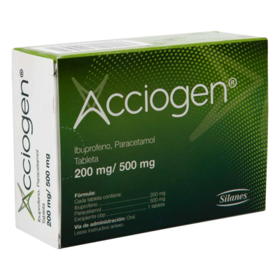 Acciogen oral 20 Tabletas
