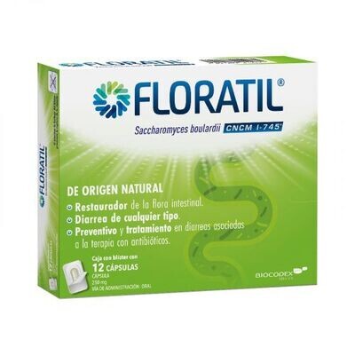 Floratil 250mg oral 12 capsulas