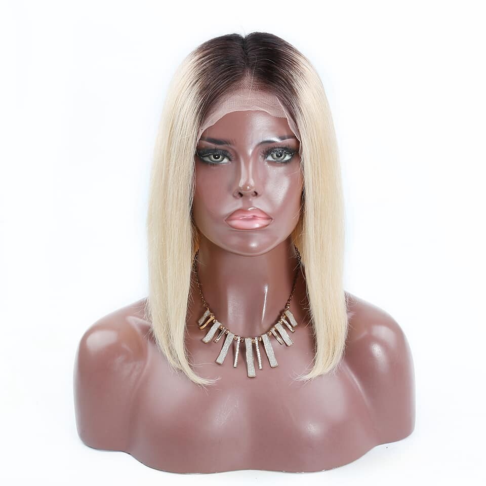 Dark Roots Bob Lace Front Wig