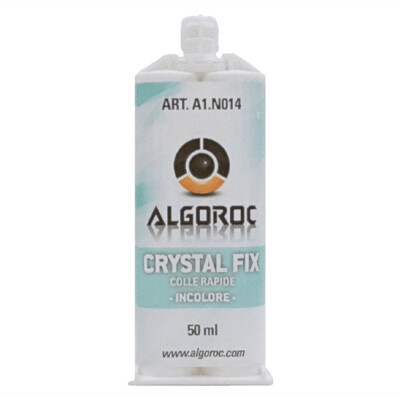 colle bi composant méthacrylate incolore 50 ml CRYSTAL FIX algoroc