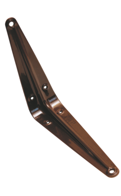 Кронштейн 100 х 125 мм, полимерное покрытие, цвет коричневый