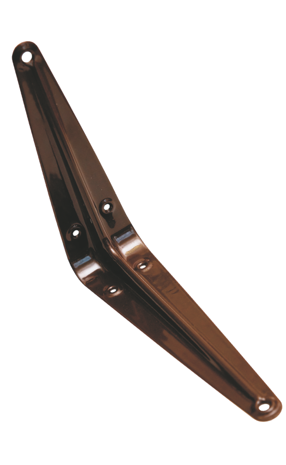 Кронштейн 125 х 150 мм, полимерное покрытие, цвет коричневый