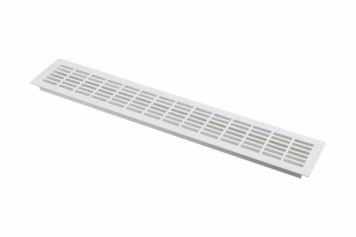 Решетка вентиляционная белая - 480 х 80 мм