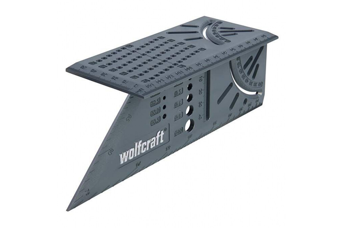 Угольник разметочный 3D, многофункциональный // Wolfcraft