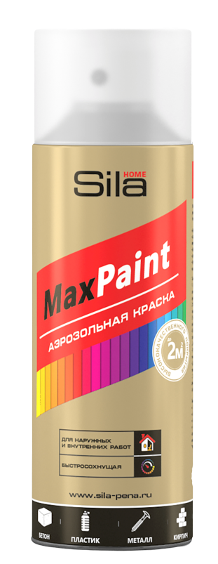 Лак аэрозольный универсальный МАТОВЫЙ, 520 мл. (Sila HOME Max Paint)