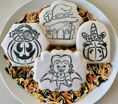 Halloween Paint-Your-Own Cookies