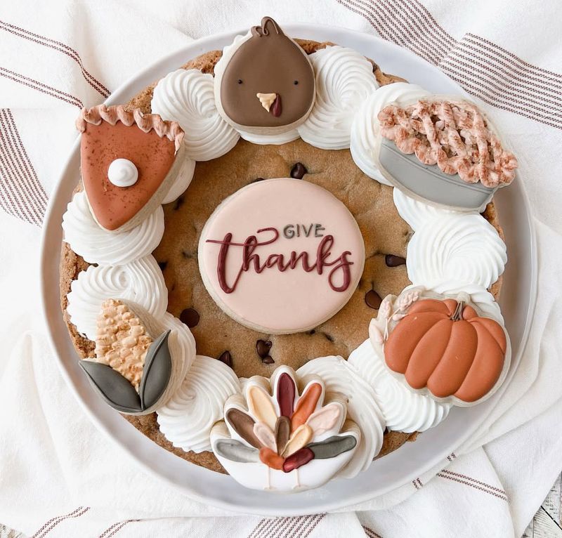 Thanksgiving Cookie Cake