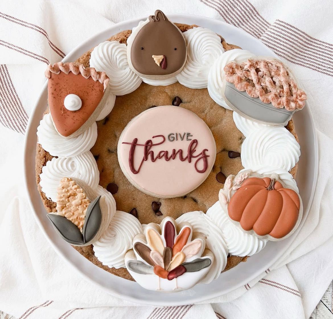 Thanksgiving Cookie Cake